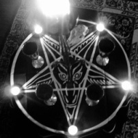 Pentagram and Satanic Candles