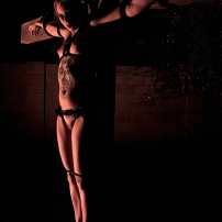 Nude Woman Crucified